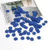 GUAFEIH 100pcs Artificial Flowers Felt Cloth Five-PetalFlower Embossing Fake Flower for Wedding Home Decor DIY Scrapbooking Wreath Lore (Dark Blue) view 2