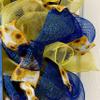 Send Love to Ukraine Handmade Deco Mesh Wreath. Available in 24 inch and 28 inch diameters view 4