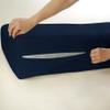 DNG Creations 100% Egyptian Cotton Zipper Mattress Cover, 1000 Thread Counts, 6 Inch Deep Pocket Queen Size, Solid Navy Blue Zipper Around The Mattress view 1