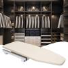 Closet Pull-Out Ironing Board 32.3" X 12.2" Buit-in Iron Board Mini Ironing Board Stow Away in The Cabinet 180 Rotation for Small Spaces | with Cotton Cover | Beige (US Stock) view 1
