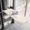 Closet Pull-Out Ironing Board 32.3" X 12.2" Buit-in Iron Board Mini Ironing Board Stow Away in The Cabinet 180 Rotation for Small Spaces | with Cotton Cover | Beige (US Stock) view 2