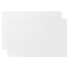 2 Pack Silicone Mats for Kitchen Counter, Treerit 23.62" x 15.75" Thick Large Silicone Mat, Nonskid Heat Resistant Countertop Protector, Easy to Clean, White Translucent view 1