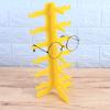 Zerodeko Yellow Eyeglass Display Rack Sunglasses Organizer for Home Storage Modern Desktop Stand for Easy Access to Eyewear view 4