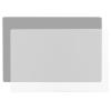 2 Pack Silicone Mats for Kitchen Counter, Treerit 23.62" x 15.75" Thick Large Silicone Mat, Nonskid Heat Resistant Countertop Protector, Easy to Clean, 1 Gray and 1 White Translucent view 1