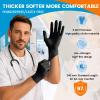 ANBOOSN Rubber Gloves - ISO 13485 - Protect animals and Staff - Durable, Latex-free and Eco-friendly For Pet Care Professionals, Wildlife centers, and Zoos - Small, Black of 100 Pcs view 2
