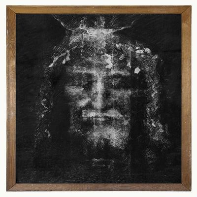 Jesus Pictures for Wall - Shroud of Turin Wall Art Print Poster - Jesus Christ Photo Wall Decor - Religious Christian Gifts for Women Men - Spiritual Room Decor - Catholic Gifts - Divine Mercy 8X10
