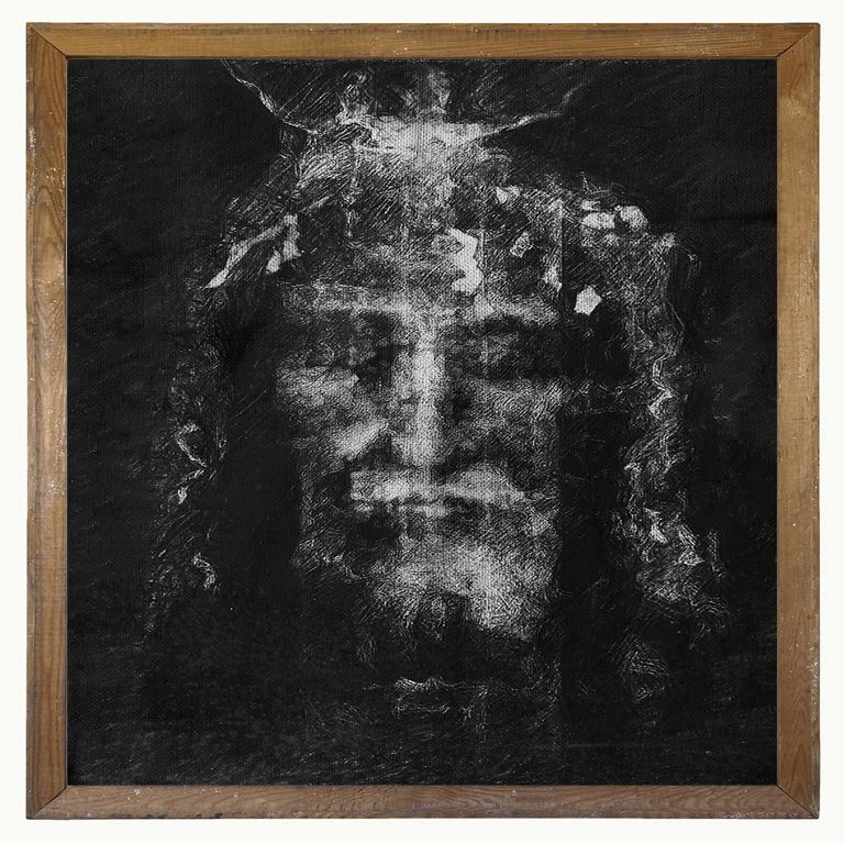 Jesus Pictures for Wall - Shroud of Turin Wall Art Print Poster - Jesus Christ Photo Wall Decor - Religious Christian Gifts for Women Men - Spiritual Room Decor - Catholic Gifts - Divine Mercy 8X10
