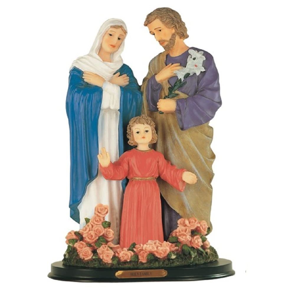 ICE ARMOR 16" H Holy Family Statue Holy Figurine Religious Decoration Office Desk/Home/Living Room/Table Decor, Perfect House Warming Gifts for New Home
