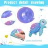 52 Pcs Mermaid Hanging Swirl Ceiling Streamers Decorations for Birthday, Ocean Theme, Under The Sea, Jellyfish Party, Baby Shower Supplies view 4