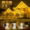 HEYFUNi Net Mesh Waterproof String Lights,360LED 13ft x 5ft Christmas Net Lights, 8 Modes,Connectable for Indoor Outdoor, Curtain,Garden,Christmas Tree, Bush, Party, Holiday, Wall Decor (Warm White) view 4