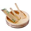 11 Sizes Hangiri Sushi Rice Mixing Bowl Tub with Copper Bands, Japanese Sushi Oke Rice Barrel, for Knead The Dough and Place Cooked Dishes and Mixed Sushi Rice (White Pine Wood) / 72x16cm view 1