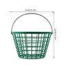 BESPORTBLE Golf Ball Basket Durable Plastic Storage Holder for Golfing Balls Lightweight Design with Convenient Handle for Outdoor and Indoor Use Pressure Resistant Material for Performance view 2