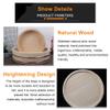 11 Sizes Sushi Rice Bowl with Copper Band, Wooden Japanese-Style Hangiri Sushi Oke Bucket Sushi Rice Mixing Tub, Free Roll Mat + Wood Spoon Making Sushi Tools / 39x9cm view 4
