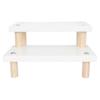 Cabilock Stable and Practical Tiered Shelf Display Peg Board Display Stand Easy Install view 1