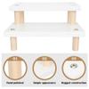 Cabilock Stable and Practical Tiered Shelf Display Peg Board Display Stand Easy Install view 2