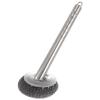 Cabilock 1pc Sturdy Stainless Steel Pot Brush Long Handle for Dishwashing and Kitchen Cleaning Steel Wire Ball Scrubber for Pans and Woks view 1