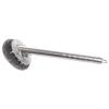 Cabilock 1pc Sturdy Stainless Steel Pot Brush Long Handle for Dishwashing and Kitchen Cleaning Steel Wire Ball Scrubber for Pans and Woks view 2