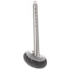 Cabilock 1pc Sturdy Stainless Steel Pot Brush Long Handle for Dishwashing and Kitchen Cleaning Steel Wire Ball Scrubber for Pans and Woks view 4