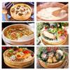 11 Sizes Hangiri Sushi Rice Mixing Bowl Tub with Copper Bands, Japanese Sushi Oke Rice Barrel, for Knead The Dough and Place Cooked Dishes and Mixed Sushi Rice (White Pine Wood) / 39x10cm view 2