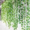 QIAOH Artificial Ivy Fake Vines 24 Pack, Greenery Leaves Ivy Garland Artificial Hanging Plants for Home Kitchen Garden Wedding Party Wall Room Decor view 3