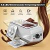 Dyna-Living Chocolate Melting Pot 2-Tanks Commercial Chocolate Tempering Machine Chocolate Tempering Pot 1000W Electric Chocolate Melter Pot Chocolate Warmer for Milk Coffee Cheese view 3