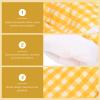 2Pcs Oven Mitts for Play Kitchen, Anti- Scald Gloves Microwave Oven Gloves Kitchen Mitts for Safe Baking Cooking (Yellow Checkered) view 4