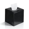 Cyrank Square Tissues Box Holder, Black Car Tissue Box Holder Multifunctional Square Tissue Storage Box for Living Room Bathroom Car Kitchen Use view 1