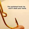 15Pcs Fish Hook Hat Clip,Fish Hook Hat Pin,Fish Hook for Hat Tie Clasp,Fashion Trend Hat Decoration(Gold) view 2