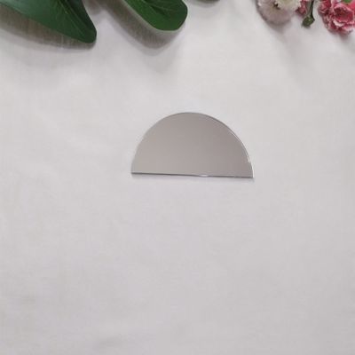 20pcs Acrylic Arch Place Cards, Acrylic Mirror Name Tags, Wedding Escort Cards, Half Circle Settings (Silver Mirror)