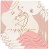 Monarque Ceramic Drink Coasters, Set of Four (Enjoy Life) view 1