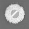 Feather mirror. Boho style wall decoration, mauve - JUJU MIRROR view 2