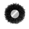 Feather mirror. Boho style wall decoration, mauve - JUJU MIRROR view 4