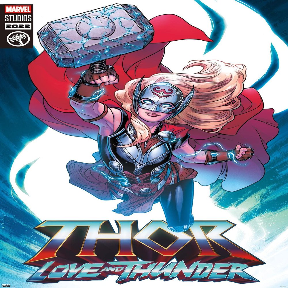 Trends International Marvel Thor: Love and Thunder - Mighty Thor Comic Wall Poster, 34L x 22.4W, Premium Unframed Version