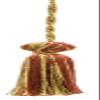 3" (7.5cm) Small Bell Tassel | Craft Tassel # BT3, Sequoia Beige #P81 (Golden Beige, Rust Red, Dark Orange) view 1