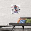 Trends International Marvel Ms. Marvel - Doodles Wall Poster, 22.4L x 14.7W, Premium Poster & Mount Bundle view 2
