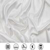 AMAY 4 Pc Sheet Set 500 Thread Count Pure Silk Grand King Size, Fits Mattress Upto 13-15'' Deep Pocket, Yellow Solid view 2