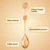 30Pack(60PCS) Rose Flower Shape Drinking&Coffee Spoon Teaspoons for Wedding Gift Tea Party Souvenir or Bridal Shower Favors for Guests with Individual Package view 3