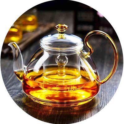 Teapots Glass Teapot Kung Fu Tea Set Teapot Mini Teapot For Making Tea Boiling Teapot High Temperature Resistant Can Be Heated (Size : 14x15cm)