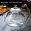 Teapots Glass Teapot Kung Fu Tea Set Teapot Mini Teapot For Making Tea Boiling Teapot High Temperature Resistant Can Be Heated (Size : 14x15cm) view 2
