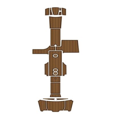 Boat EVA Faux Teak Decking Floor Compatible with 2004-2011 Mastercraft X80 Swim Platform Cockpit Pad Boat EVA Foam Teak Floor Mat