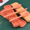 Zoyiancy 2 Sets Reusable Utensil Set with Case, Yellow Orange Cutlery Set view 3