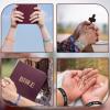 Bonuci 50 Pcs Jesus Loves You Bracelets Adjustable Christian Jesus Wristbands Bulk Colorful Webbing Inspirational Bracelet for Adults Novelty Religious Party Favors, 10 Styles view 4