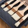 Hemoton 1pc Wooden Handle Wool Brush High-Temperature Basting Brush for BBQ Baking Cooking for Applying Sauces Meats Vegetables Pastries Easy to Clean Comfortable Grip view 4