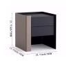 XIANGGUI 1983 Bedside Table Furniture Bedroom Fashion Sense Cabinet Bedside Storage Cabinet Creative Left Cabinet Right Cabinet Combination Bedside Table Side Table (Color : Right Cabinet) view 3