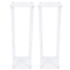 YIYIBYUS Acrylic Flower Stand, 2 Pack Wedding Flower Stand Floor Vase Column Flower Stand Flower Stand Background Party (7.87 * 7.87 * 23.62 inch) view 1