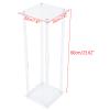 YIYIBYUS Acrylic Flower Stand, 2 Pack Wedding Flower Stand Floor Vase Column Flower Stand Flower Stand Background Party (7.87 * 7.87 * 23.62 inch) view 4
