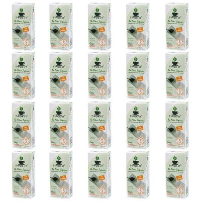 Empty Bag Tea Filter Infusers Small, 2000 Count, 2.25" x 5" (60 mm x 130 mm) White, Steeps Loose Leaf Tea, Hot Tea, Iced Tea, herbs & Coffee