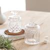 123Arts Crystal Glass Candy Dish Relief Butterfly Sugar Bowl Storage Jar with Lid view 4