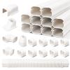BEWAVE Mini Split Line Set Cover Kit, Decorative PVC Line Cover Kit for Mini Split Air Conditioners and Heat Pumps 3" Wx16.1' L view 1