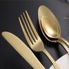 48 Piece Gold Silverware Set for 12 Retro Palace Coffee Spoon Flatware Unique Stainless Steel Flatware Tableware set for Kitchen for Family Gatherings & Daily Use Dishwasher Safe view 2